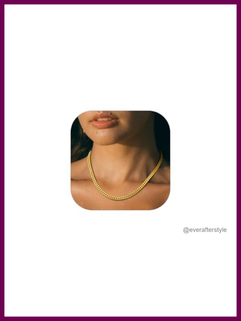 PROSTEEL Cuban Link Necklace Stainless Steel Choker 5mm 18in Unisex Hip Hop
